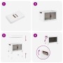 Caja de almacenaje apilable con ruedas 28 l 48,5x29,5x33 cm von , Lastenstapler - Ref: Foro24-4012365, Preis: 29,78 €, Rabatt: %