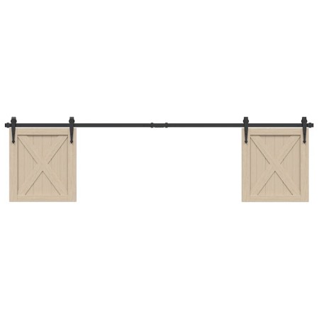 Kit de puerta corredera de armario acero carbono 200 cm von , DIY-Zubehör - Ref: Foro24-4009685, Preis: 31,17 €, Rabatt: %