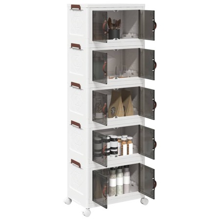 Caja de almacenaje apilable con ruedas 5 niveles 28 L by , Cargo forklifts - Ref: Foro24-4012373, Price: 89,76 €, Discount: %