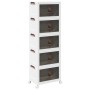 Caja de almacenaje apilable con ruedas 5 niveles 28 L by , Cargo forklifts - Ref: Foro24-4012373, Price: 89,76 €, Discount: %
