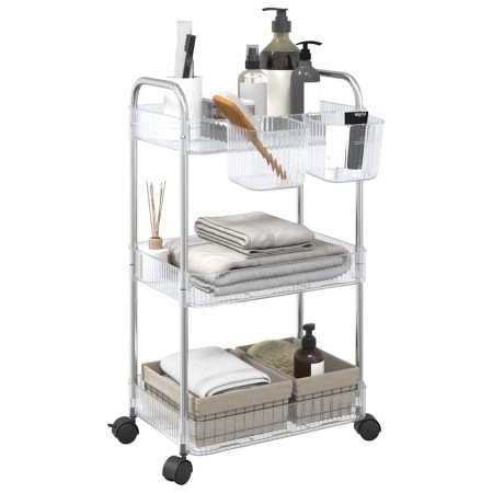 Carro de almacenamiento 3 niveles transparente 37x28x68 cm von , Lastenstapler - Ref: Foro24-4012378, Preis: 31,97 €, Rabatt: %