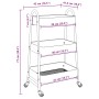 Carrito de almacenaje 3 niveles acero azul 42x41,5x77 cm von , Lastenstapler - Ref: Foro24-4012384, Preis: 35,03 €, Rabatt: %