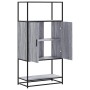 Aparador alto madera de ingeniería y metal gris Sonoma by , Sideboards - Ref: Foro24-849042, Price: 92,15 €, Discount: %
