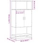 Aparador alto madera de ingeniería y metal gris Sonoma by , Sideboards - Ref: Foro24-849042, Price: 92,15 €, Discount: %