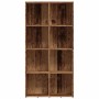 Estantería madera de ingeniería envejecida 66x30x130 cm by , Bookcases and shelves - Ref: Foro24-855778, Price: 82,26 €, Disc...