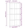 Estantería madera de ingeniería envejecida 66x30x130 cm de , Librerías y estanterías - Ref: Foro24-855778, Precio: 85,26 €