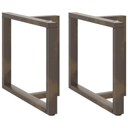 Patas mesa comedor forma T 2uds acero natural 90x35x(72-73)cm de , Patas para mesas - Ref: Foro24-4013067, Precio: 130,60 €, ...