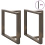 Patas mesa comedor forma T 2uds acero natural 90x35x(72-73)cm de , Patas para mesas - Ref: Foro24-4013067, Precio: 130,60 €, ...