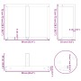 Patas mesa comedor forma T 2uds acero natural 90x35x(72-73)cm de , Patas para mesas - Ref: Foro24-4013067, Precio: 130,60 €, ...