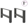 Patas de mesa de centro antracita 2uds acero 60x(30-31) cm von , Tischbeine - Ref: Foro24-4013266, Preis: 65,62 €, Rabatt: %