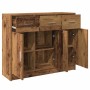 Aparador de madera de ingeniería envejecida 91x28x75 cm by , Sideboards - Ref: Foro24-855894, Price: 104,47 €, Discount: %
