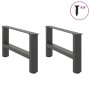 Patas de mesa de centro antracita 2uds acero 70x(30-31) cm von , Tischbeine - Ref: Foro24-4013270, Preis: 67,72 €, Rabatt: %