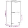 Aparador madera de ingeniería madera envejecida 30x30x70 cm von , Sideboards - Ref: Foro24-856959, Preis: 42,88 €, Rabatt: %