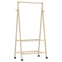 Perchero con estantes y ruedas 96x45,5x155,5 cm bambú by , Dresser Organizers and Bar Hangers - Ref: Foro24-4008907, Price: 4...