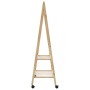 Perchero con estantes y ruedas 96x45,5x155,5 cm bambú by , Dresser Organizers and Bar Hangers - Ref: Foro24-4008907, Price: 4...