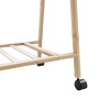 Perchero con estantes y ruedas 96x45,5x155,5 cm bambú by , Dresser Organizers and Bar Hangers - Ref: Foro24-4008907, Price: 4...