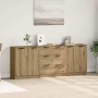 Aparadores 3 uds madera ingeniería roble artisian 60x30x70 cm by , Sideboards - Ref: Foro24-3329226, Price: 229,96 €, Discoun...