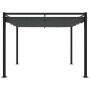 Cenador de jardín con techo retráctil acero antracita 3x3 m de , Carpas y cenadores - Ref: Foro24-4003962, Precio: 385,99 €, ...