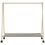 Perchero con estantes y ruedas 106x34x106,5 cm bambú von , Kommoden-Organizer und Bar-Kleiderbügel - Ref: Foro24-4008905, Pre...