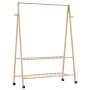 Perchero con estantes y ruedas 132x45,5x155,5 cm bambú von , Kommoden-Organizer und Bar-Kleiderbügel - Ref: Foro24-4008911, P...