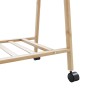 Perchero con estantes y ruedas 132x45,5x155,5 cm bambú von , Kommoden-Organizer und Bar-Kleiderbügel - Ref: Foro24-4008911, P...