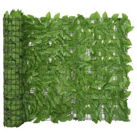 Toldo para balcón con hojas verde 600x100 cm