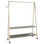 Perchero con estantes y ruedas 132x45,5x155,5 cm bambú von , Kommoden-Organizer und Bar-Kleiderbügel - Ref: Foro24-4008913, P...