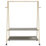 Perchero con estantes y ruedas 132x45,5x155,5 cm bambú von , Kommoden-Organizer und Bar-Kleiderbügel - Ref: Foro24-4008913, P...