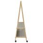 Perchero con estantes y ruedas 132x45,5x155,5 cm bambú von , Kommoden-Organizer und Bar-Kleiderbügel - Ref: Foro24-4008913, P...