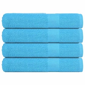 Toallas de sauna 4 uds 100% algodón turquesa 80x200 cm 360 gsm de , Toallas - Ref: Foro24-136984, Precio: 48,82 €, Descuento: %
