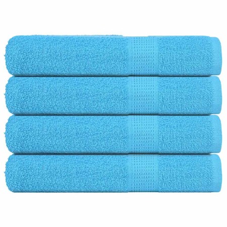 Toallas de sauna 4 uds 100% algodón turquesa 80x200 cm 360 gsm de , Toallas - Ref: Foro24-136984, Precio: 48,82 €, Descuento: %