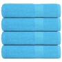 Toallas de ducha 4 uds 100% algodón turquesa 70x140 cm 360 gsm de , Toallas - Ref: Foro24-136978, Precio: 35,88 €