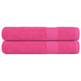 Toallas 2 uds 100% algodón rosa 100x200 cm 600 gsm by , Towels - Ref: Foro24-137058, Price: 36,29 €, Discount: %
