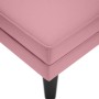 Tumbona con almohada y reposabrazo derecho terciopelo rosa by , Daybeds - Ref: Foro24-4009810, Price: 152,47 €, Discount: %