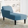 Tumbona con almohada y reposabrazo derecho terciopelo azul von , Tagesbetten - Ref: Foro24-4009806, Preis: 120,61 €, Rabatt: %