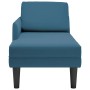 Tumbona con almohada y reposabrazo derecho terciopelo azul von , Tagesbetten - Ref: Foro24-4009806, Preis: 120,61 €, Rabatt: %