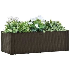 Flower bed with automatic irrigation system mocha 100x43x33 cm by vidaXL, Pots and planters - Ref: Foro24-313960, Price: 128,...