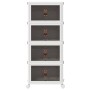 Caja de almacenamiento apilable con ruedas 4 niveles 28 L by , Cargo forklifts - Ref: Foro24-4012371, Price: 73,63 €, Discoun...