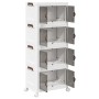 Caja de almacenamiento apilable con ruedas 4 niveles 28 L by , Cargo forklifts - Ref: Foro24-4012371, Price: 73,63 €, Discoun...