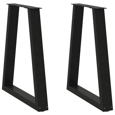 Patas para mesa de centro en forma de V 2 uds acero negro by , Table legs - Ref: Foro24-4012564, Price: 75,84 €, Discount: %