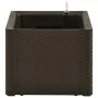 Flower bed with automatic irrigation system mocha 100x43x33 cm by vidaXL, Pots and planters - Ref: Foro24-313960, Price: 128,...