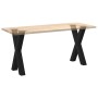 Patas para mesa de comedor en forma de X 2 uds acero negro by , Table legs - Ref: Foro24-4012972, Price: 80,84 €, Discount: %