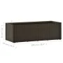 Flower bed with automatic irrigation system mocha 100x43x33 cm by vidaXL, Pots and planters - Ref: Foro24-313960, Price: 128,...