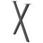 Patas para mesa de comedor en forma de X 2 uds antracita acero by , Table legs - Ref: Foro24-4012918, Price: 51,22 €, Discoun...