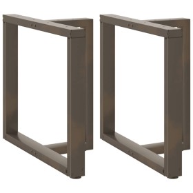 Patas mesa comedor forma T 2uds acero natural 70x35x(72-73)cm by , Table legs - Ref: Foro24-4013059, Price: 139,17 €, Discoun...