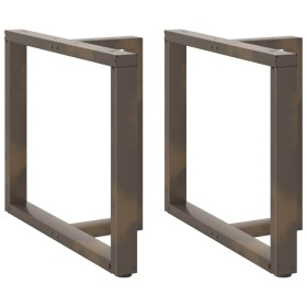Patas mesa comedor forma T 2uds acero natural 100x35x(72-73) cm von , Tischbeine - Ref: Foro24-4013071, Preis: 151,96 €, Raba...