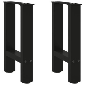 Patas de mesa de centro acero negro 2 uds 28x(42-43) cm von , Tischbeine - Ref: Foro24-4013272, Preis: 51,04 €, Rabatt: %