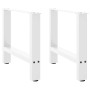 Patas de mesa de centro acero blanco 2 uds 60x(42-43) cm by , Table legs - Ref: Foro24-4013285, Price: 66,97 €, Discount: %