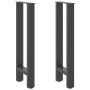 Patas de mesa de centro antracita 2 unidades 38x(72-73)cm acero by , Table legs - Ref: Foro24-4013298, Price: 75,89 €, Discou...
