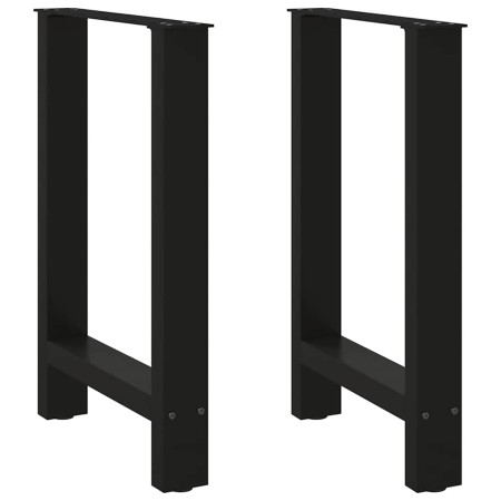 Patas de mesa de centro acero negro 2 uds 50x(72-73) cm de , Patas para mesas - Ref: Foro24-4013300, Precio: 78,65 €, Descuen...